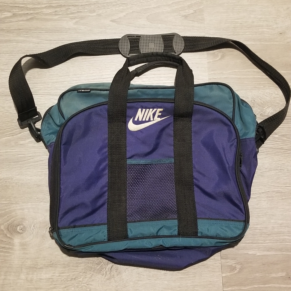 Vintage 1994 Nike Mead School Messenger Bag Book Backpack Duffle Laptop Folder